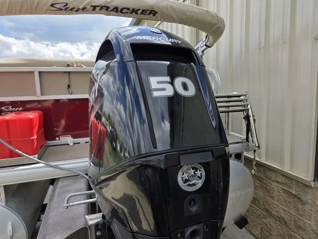 Slide: The Image of 2025 Sun Tracker Bass Buggy 16 XL with Mercury 50 HP engine. - 7