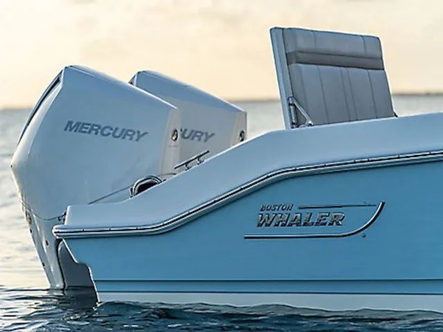 Slide: The Image of Boston Whaler 280 Dauntless 2026 with Mercury engines on the water. - 3