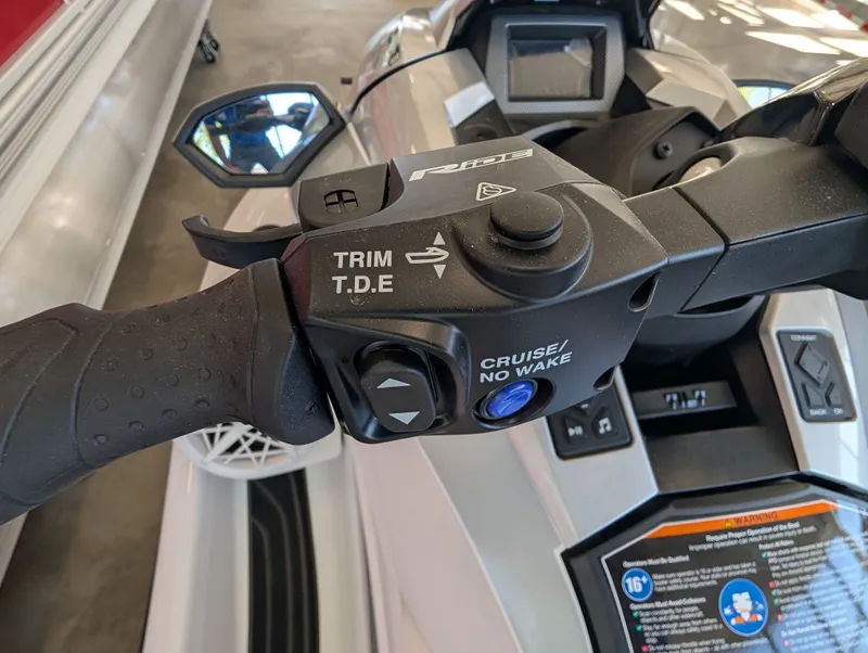 Slide: The Image of Close-up of Yamaha GP1900A-CA 2026 handlebar controls. - 5