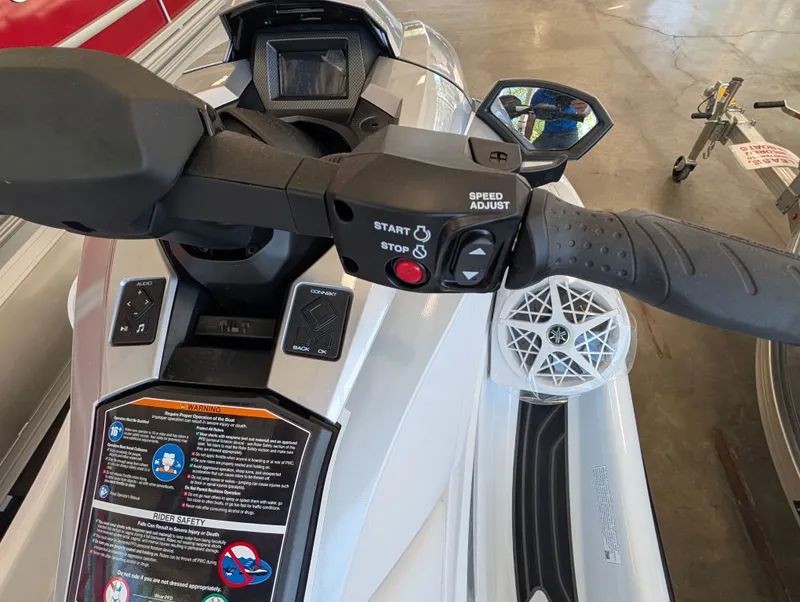 Slide: The Image of Yamaha GP1900A-CA 2026 jet ski dashboard with controls. - 6