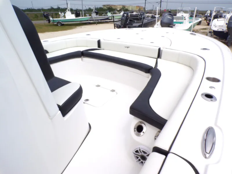 Slide: The Image of 2026 Tidewater 2500 Carolina Bay boat with seating area. - 33