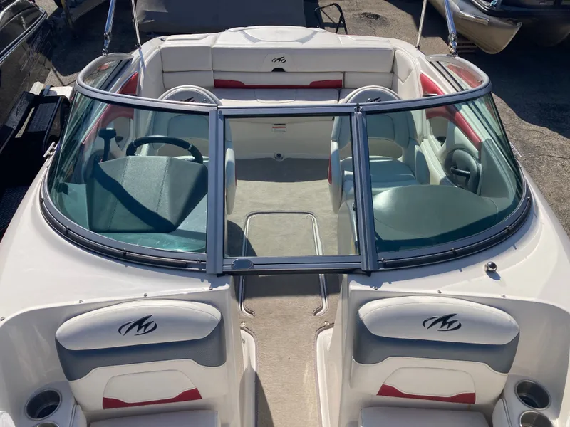 Slide: The Image of Interior of a 2012 Monterey 204FS boat with seating. - 7