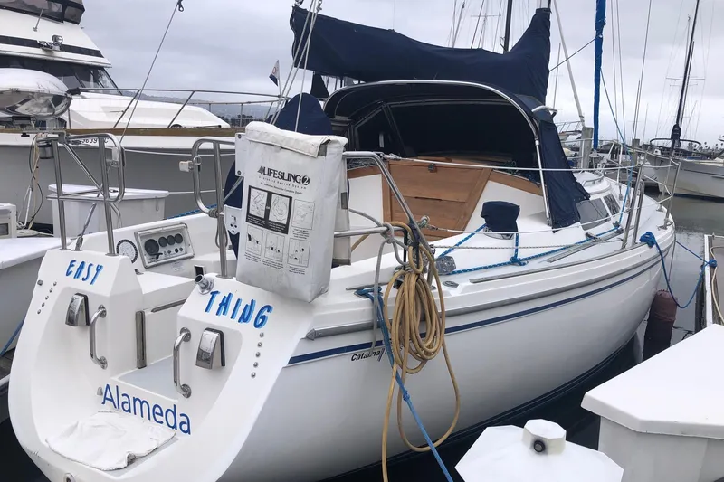 The Image of Sailboat Catalina 34, 1992 model, docked in Alameda marina. - 0