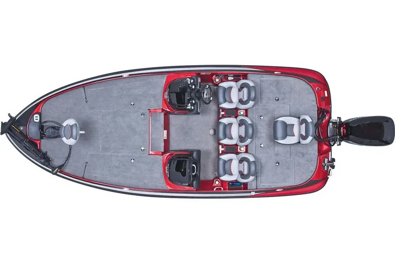 Slide: The Image of Manufacturer Provided Image: Overhead view of 2013 Nitro Z-8 boat, featuring spacious seating and sleek design. - 36