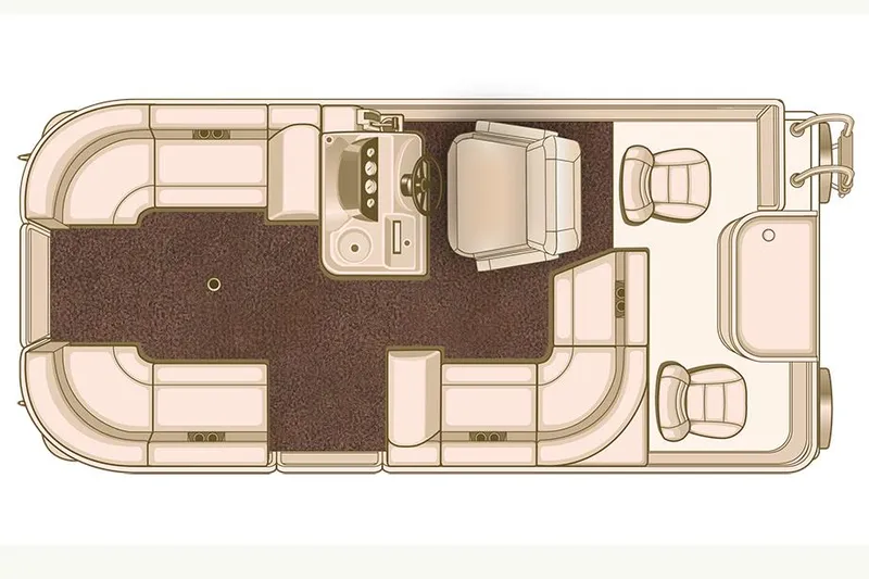 Slide: The Image of Manufacturer Provided Image: Top view of 2015 Starcraft Stardeck 216 Cruise-N-Fish boat layout. - 23