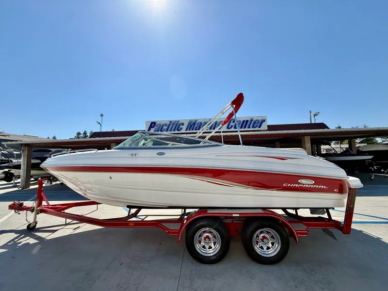 The Image of 2006 Chaparral SSi 210 boat on trailer at Pacific Marine Center. - 1