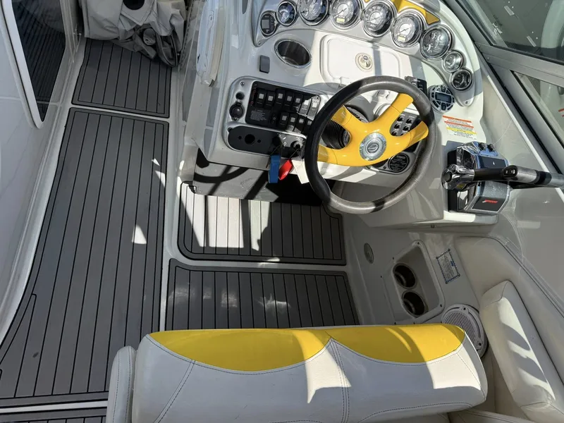 Slide: The Image of Interior view of 2007 Crownline Bowrider 320 LS cockpit. - 8