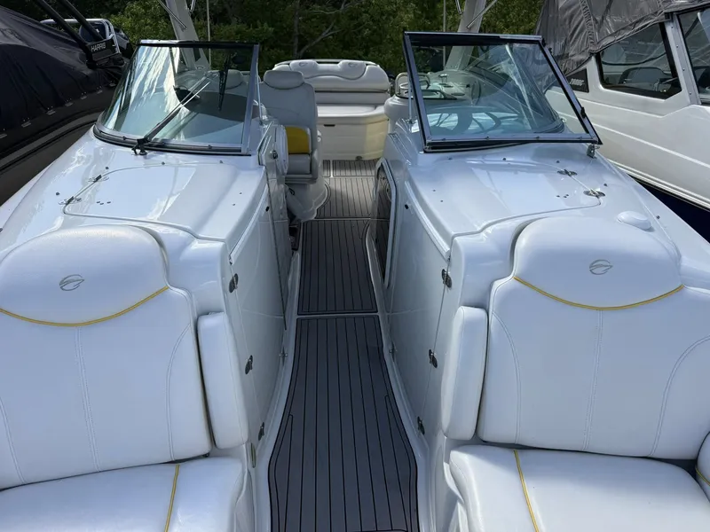 Slide: The Image of Interior view of a 2007 Crownline Bowrider 320 LS boat. - 9