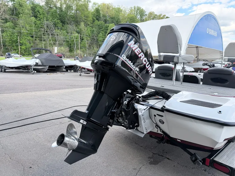 Slide: The Image of 2008 Triton 18X2 boat with Mercury outboard motor. - 3