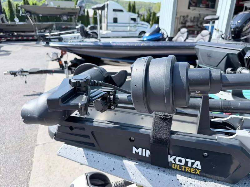 Slide: The Image of Close-up of Minn Kota Ultrex on a 2017 Xpress X19 boat. - 25