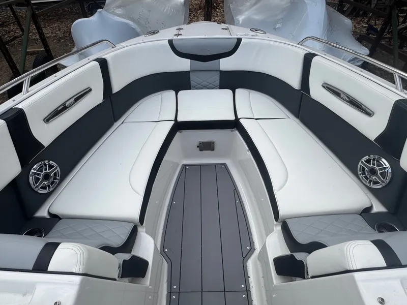 Slide: The Image of Interior of 2023 Chaparral 287 SSX with luxurious seating. - 20
