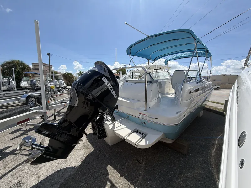 Slide: The Image of 2023 Splender 259 Sunstar boat with Suzuki outboard motor. - 7