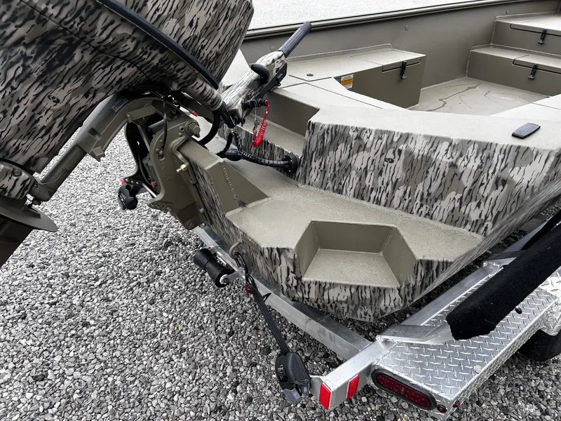 Slide: The Image of Thor Timber Hammer 60HP boat motor on trailer, 2026 model. - 7