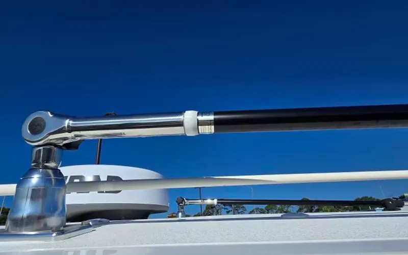 Slide: The Image of Close-up of a 2018 Sea Hunt Gamefish 27 boat detail. - 6