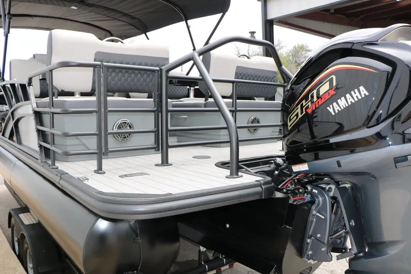 Slide: The Image of 2026 Sylvan L3 RLZ Tri Toon with Yamaha engine. - 16