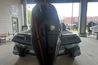 Slide: The Image of 2026 Ranger Z519R Cup-Equipped boat, rear view in a showroom setting. - 3