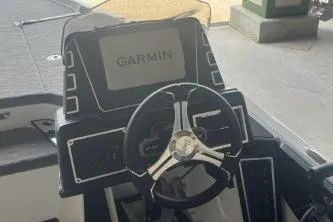 Slide: The Image of Steering console of 2026 Ranger Z519R Cup-Equipped boat with Garmin display. - 5