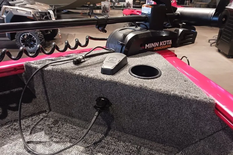Slide: The Image of 2026 Tracker Pro Guide V-16 WT boat with Minn Kota PowerDrive trolling motor. - 21