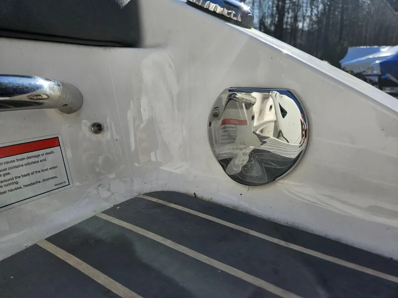 Slide: The Image of Close-up of 2020 Chaparral 230 Suncoast boat details. - 27