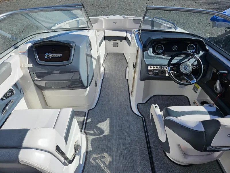 Slide: The Image of Interior of a 2020 Chaparral 230 Suncoast boat, modern design. - 4