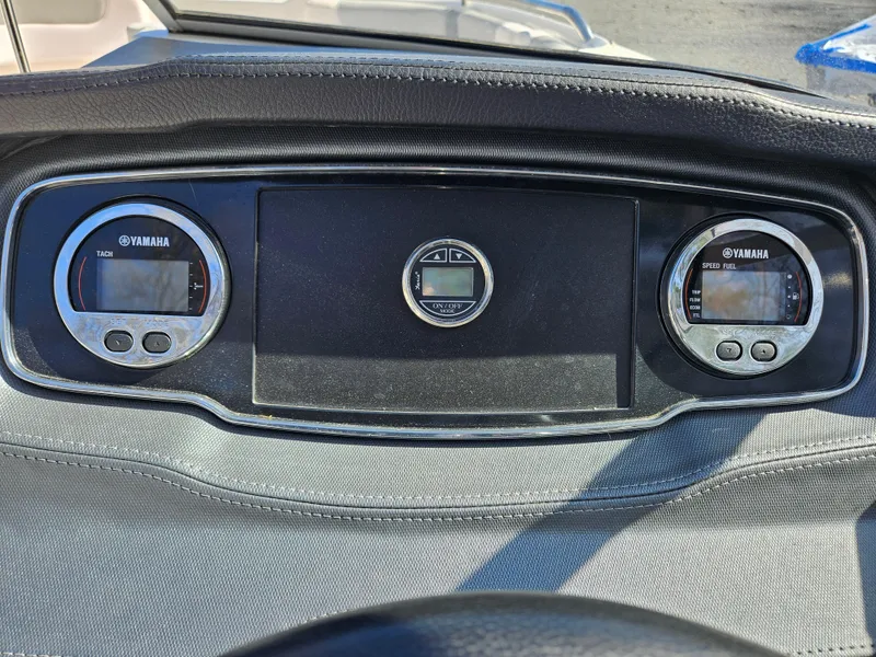 Slide: The Image of Dashboard of 2020 Chaparral 230 Suncoast with Yamaha displays. - 8