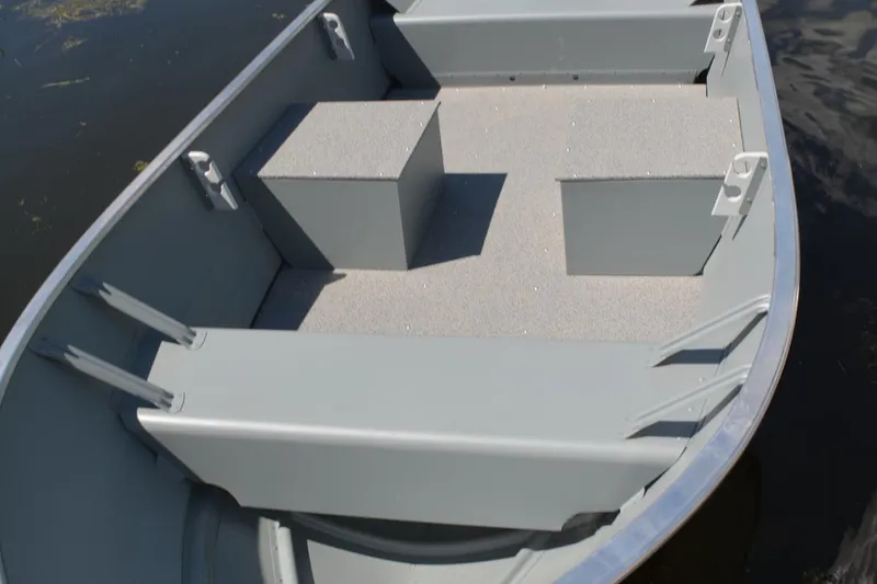 Slide: The Image of Manufacturer Provided Image: Manufacturer Provided Image: Interior of Smoker Craft Alaskan 15 DLX boat, model year 2026. - 11