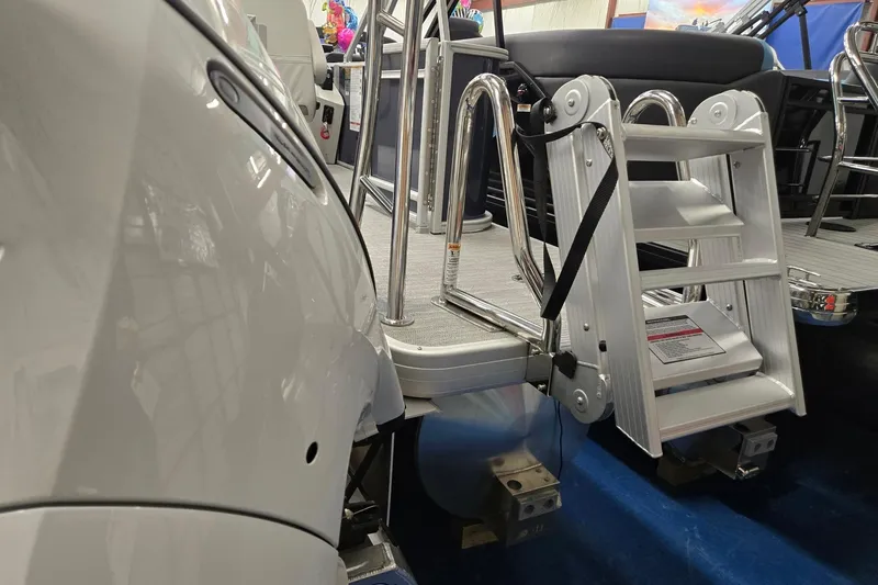 Slide: The Image of 2026 Godfrey Sweetwater 2086 C boat with a foldable boarding ladder. - 4
