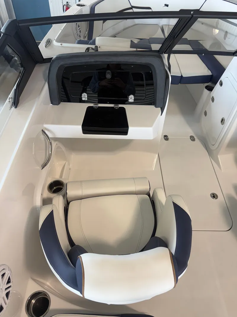 Slide: The Image of Interior of 2026 Stingray 20SBX with luxurious seating area. - 8