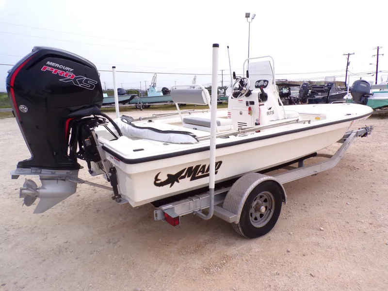 Slide: The Image of 2022 Mako 18 LTS boat with Mercury Pro XS engine. - 3