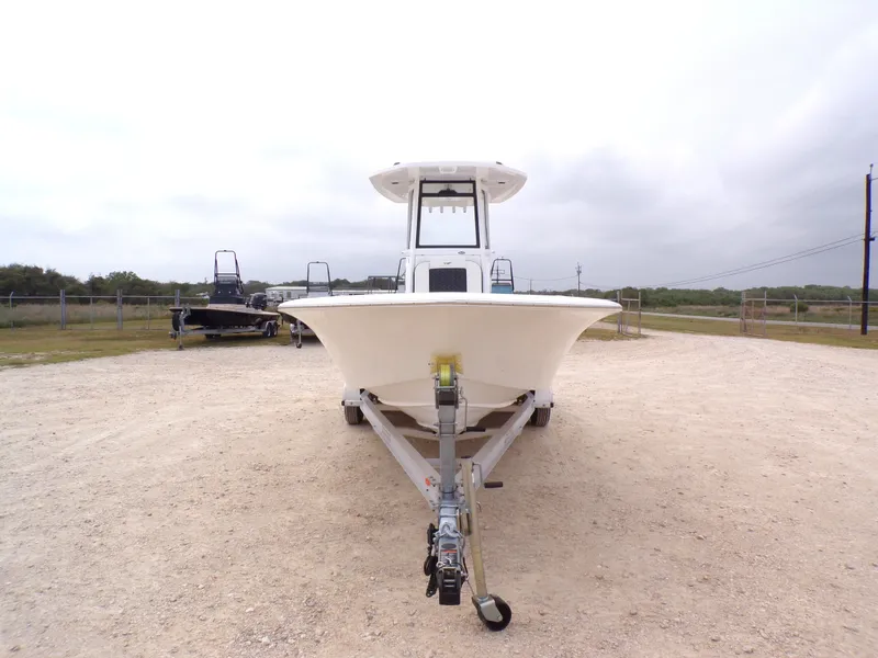 Slide: The Image of 2026 Tidewater 2500 Carolina Bay boat on trailer. - 14