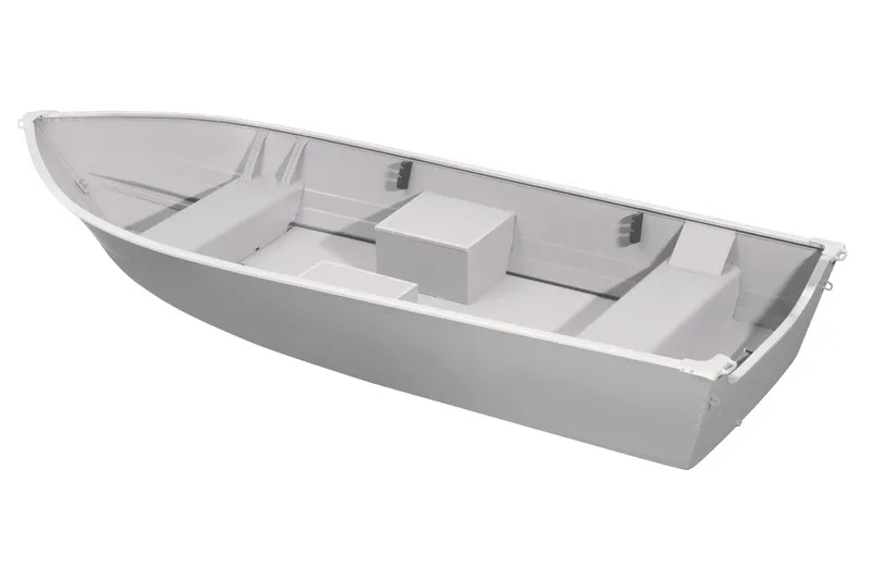 Slide: The Image of Manufacturer Provided Image: 2026 Smoker Craft Alaskan 15 TS DLX boat, interior view, gray color. - 10