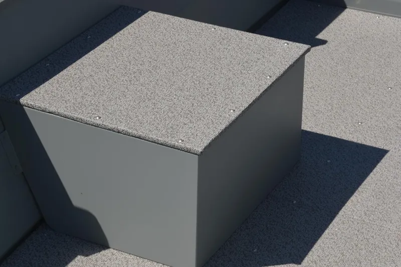 Slide: The Image of Manufacturer Provided Image: Manufacturer Provided Image: Smoker Craft Alaskan 15 DLX 2026 boat deck with gray surface. - 12