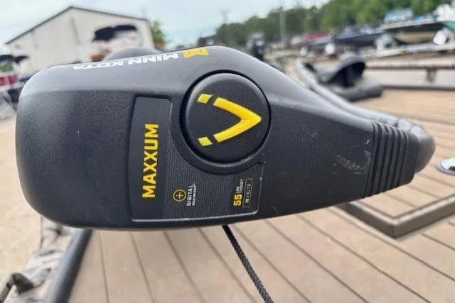 Slide: The Image of Minn Kota Maxxum trolling motor on Pro-Drive X Series TD Edition 1854, 2022 model. - 16