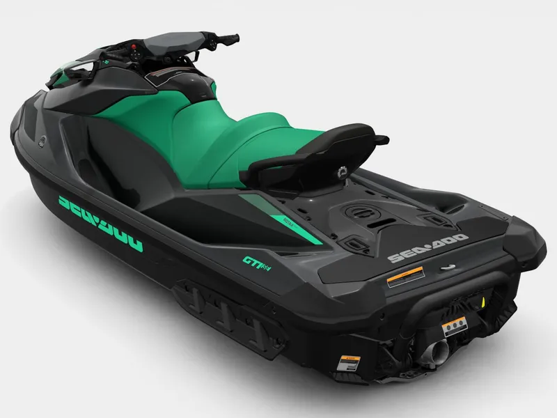 Slide: The Image of 2026 Sea-Doo GTI SE 170 iDF, iBR in black and green. - 4