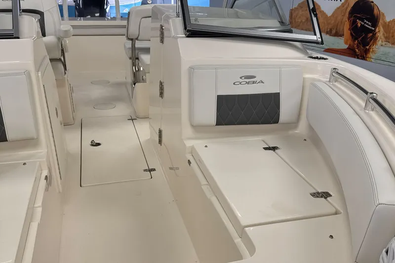 Slide: The Image of Interior of 2024 Cobia 220 Dual Console boat. - 13