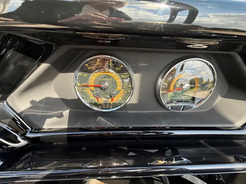 Slide: The Image of Dashboard of 2026 Viaggio Lago Z 24 S with speedometer. - 19