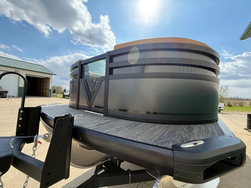 Slide: The Image of Viaggio Lago Z 24 S 2026 on trailer under blue sky. - 2