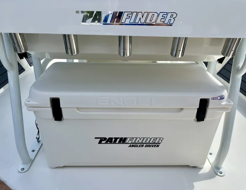 Slide: The Image of Pathfinder 2200 TRS 2026 with Engel cooler on boat. - 25