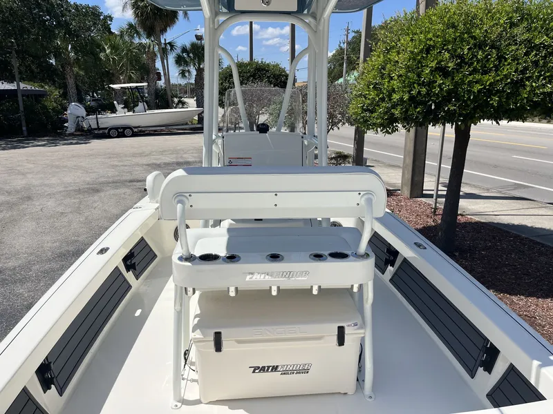 Slide: The Image of Interior view of the 2026 Pathfinder 2200 TRS boat. - 9