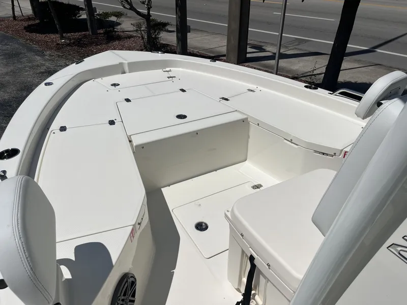 Slide: The Image of Interior view of the 2026 Pathfinder 2200 TRS boat. - 15