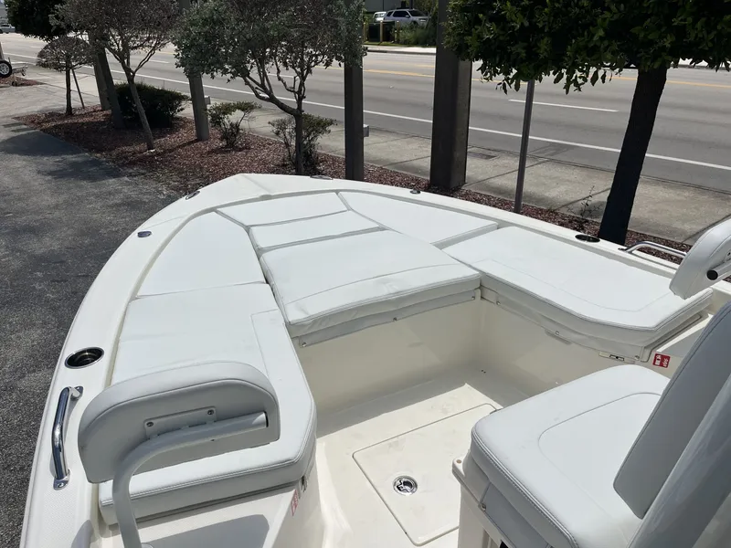 Slide: The Image of Interior view of the 2026 Pathfinder 2200 TRS boat. - 17