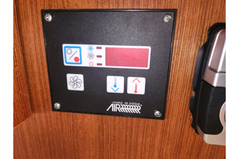 Slide: The Image of Marine air systems control panel on 2003 Tiara Yachts 3100 Open LE. - 28