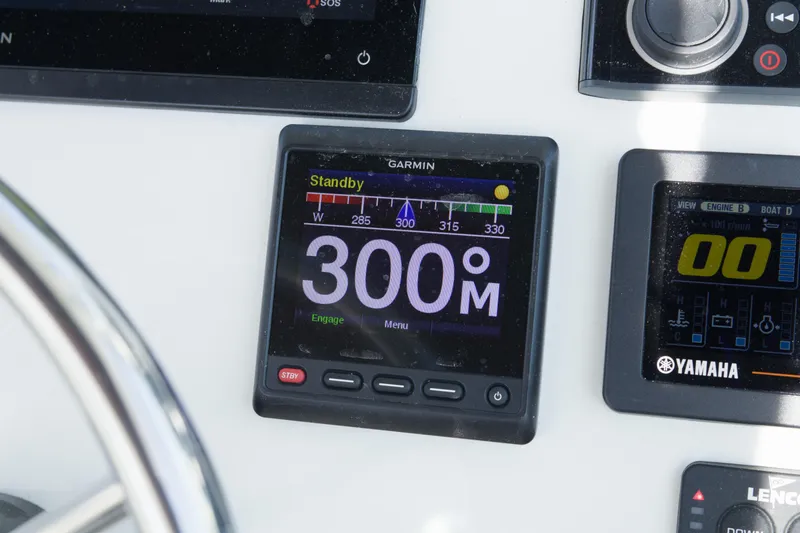 Slide: The Image of Garmin navigation display on 2020 Parker 2810 XLD Walkaround boat dashboard. - 24