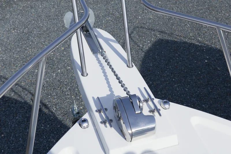Slide: The Image of Bow of 2020 Parker 2810 XLD Walkaround with anchor chain and winch. - 27