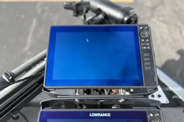 Slide: The Image of 2021 Caymas CX 19 boat with Lowrance fishfinder and navigation display. - 38