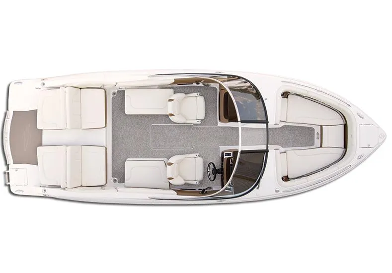 Slide: The Image of Manufacturer Provided Image: Top view of 2015 Chaparral 257 SSX boat interior layout. - 12