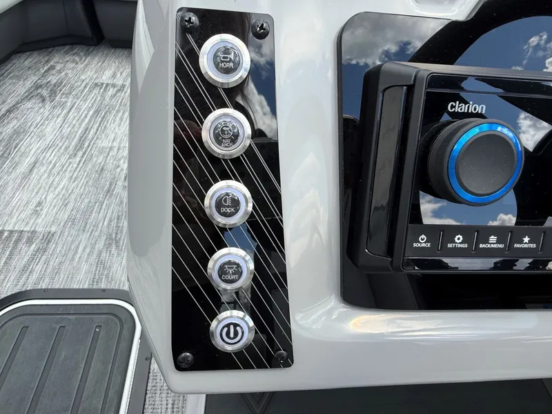 Slide: The Image of Viaggio Lago X-U 22 control panel with buttons, 2026 model. - 25