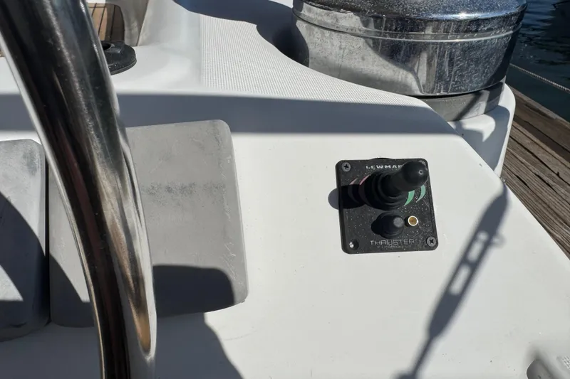 Slide: The Image of Control panel on a 2007 Beneteau Oceanis 49 sailboat deck. - 25