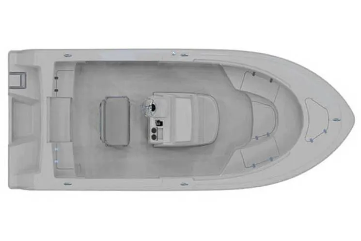 Slide: The Image of Manufacturer Provided Image: 2018 Sportsman Heritage 231 Center Console boat, top view layout. - 11