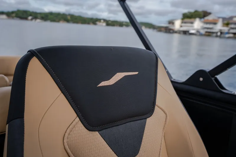 Slide: The Image of Luxury seating on 2026 Evotti 525QL boat with scenic water backdrop. - 37